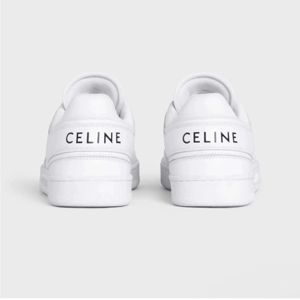 CELINE TRAINER LOW LACE-UP SNEAKER IN CALFSKIN 37 - Picture 2 of 7
